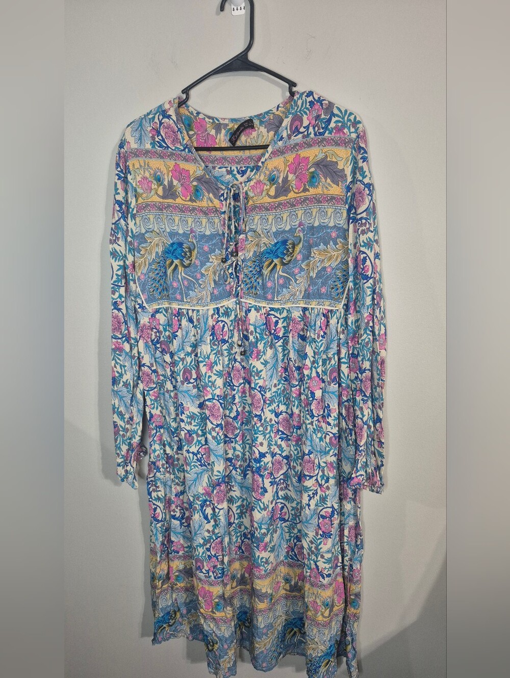 Boho Floral Tunic Dress in Multicolor